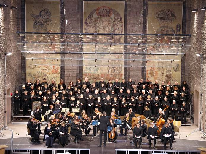 Quelle: Kantorat St. Stephan Karlsruhe, Foto: Joachim Schröder Chor in Kirche St. Stephan, Karlsruhe
